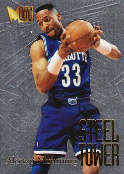 1995-96 Metal - Steel Tower #4 Alonzo Mourning Front