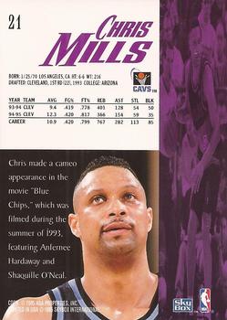 1995-96 SkyBox Premium #21 Chris Mills Back