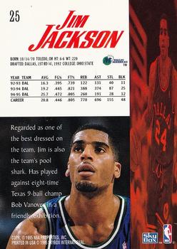1995-96 SkyBox Premium #25 Jim Jackson Back