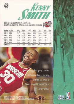 1995-96 SkyBox Premium #48 Kenny Smith Back
