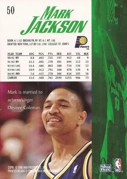 1995-96 SkyBox Premium #50 Mark Jackson Back