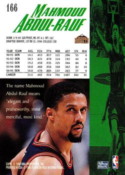1995-96 SkyBox Premium #166 Mahmoud Abdul-Rauf Back