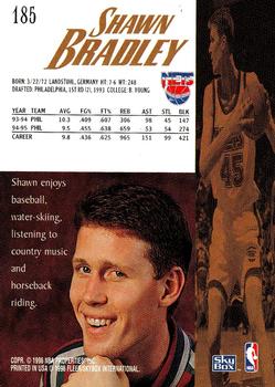 1995-96 SkyBox Premium #185 Shawn Bradley Back