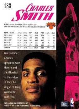 1995-96 SkyBox Premium #188 Charles Smith Back