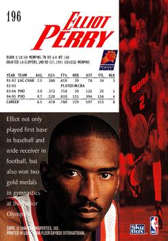1995-96 SkyBox Premium #196 Elliot Perry Back