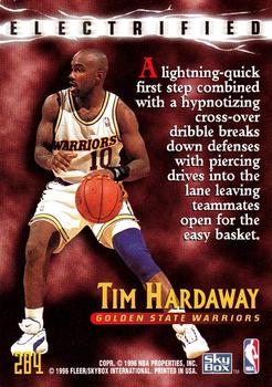 1995-96 SkyBox Premium #284 Tim Hardaway Back