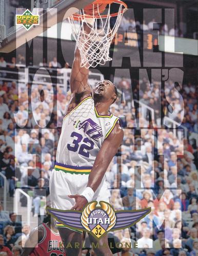 1993-94 Upper Deck Authenticated Collector Series 8x11 #FT13 Karl Malone Front