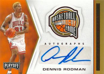 2019-20 Panini Chronicles - Hall of Fame Autographs Red #HF-DRO Dennis Rodman Front
