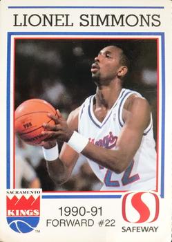 1990-91 Safeway Sacramento Kings #NNO Lionel Simmons Front
