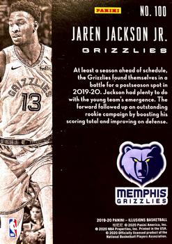 2019-20 Panini Illusions #100 Jaren Jackson Jr. Back