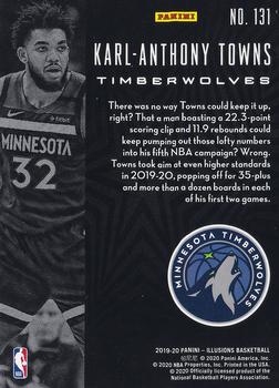 2019-20 Panini Illusions #131 Karl-Anthony Towns Back