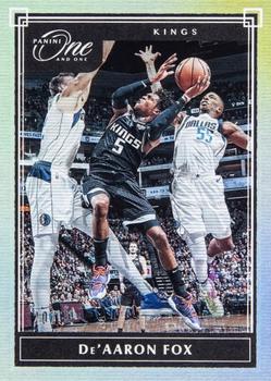 2019-20 Panini One and One #37 De'Aaron Fox Front