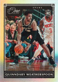 2019-20 Panini One and One #150 Quinndary Weatherspoon Front