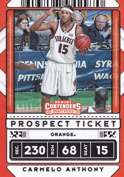 2020 Panini Contenders Draft Picks #42 Carmelo Anthony Front