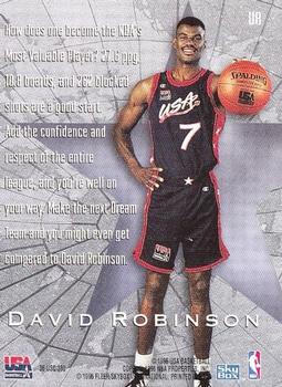 1995-96 SkyBox Premium - USA Basketball #U8 David Robinson Back