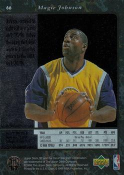 1995-96 SP #66 Magic Johnson Back