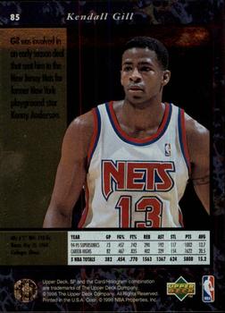 1995-96 SP #85 Kendall Gill Back