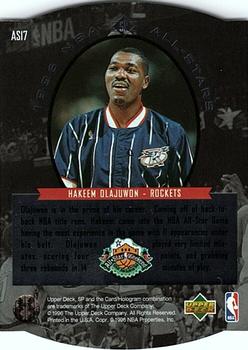 1995-96 SP - All-Stars #AS17 Hakeem Olajuwon Back
