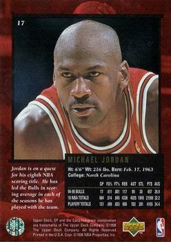 1995-96 SP Championship #17 Michael Jordan Back