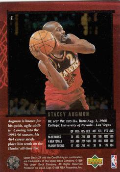 1995-96 SP Championship #1 Stacey Augmon Back