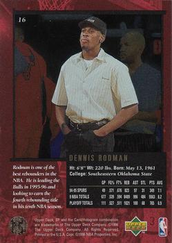 1995-96 SP Championship #16 Dennis Rodman Back