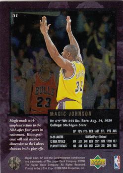 1995-96 SP Championship #51 Magic Johnson Back