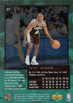 1995-96 SP Championship #95 Avery Johnson Back
