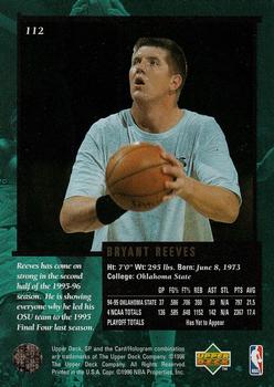 1995-96 SP Championship #112 Bryant Reeves Back