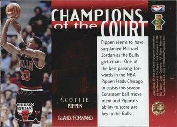 1995-96 SP Championship - Champions of the Court #C4 Scottie Pippen Back