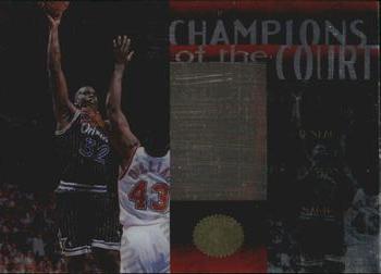 1995-96 SP Championship - Champions of the Court #C19 Shaquille O'Neal Front