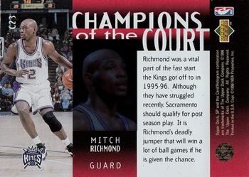 1995-96 SP Championship - Champions of the Court #C23 Mitch Richmond Back