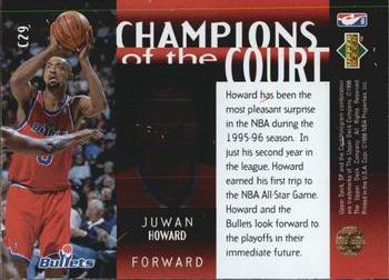 1995-96 SP Championship - Champions of the Court #C29 Juwan Howard Back