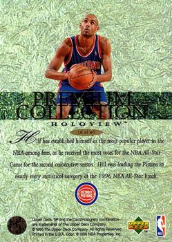 1995-96 SP - Premium Collection Holoview #10 Grant Hill Back
