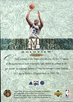 1995-96 SP - Premium Collection Holoview #25 Shaquille O'Neal Back