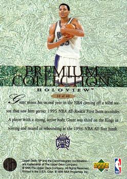 1995-96 SP - Premium Collection Holoview #30 Brian Grant Back