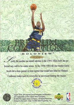 1995-96 SP - Premium Collection Holoview #12 Joe Smith Back