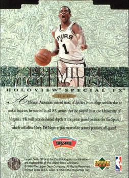 1995-96 SP - Premium Collection Holoview Special F/X #32 Cory Alexander Back