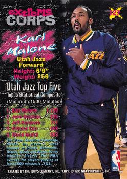 1995-96 Stadium Club #127 Karl Malone Back