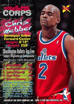 1995-96 Stadium Club #129 Chris Webber Back