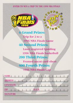 1995-96 Stadium Club #NNO 1996 NBA Finals Trip Front