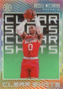 2019-20 Panini Illusions - Clear Shots Emerald #20 Russell Westbrook Front