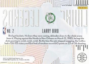 2019-20 Panini Illusions - Living Legends #2 Larry Bird Back