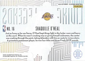 2019-20 Panini Illusions - Living Legends #16 Shaquille O'Neal Back