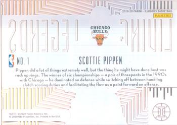 2019-20 Panini Illusions - Living Legends Sapphire #1 Scottie Pippen Back