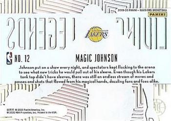 2019-20 Panini Illusions - Living Legends Sapphire #12 Magic Johnson Back