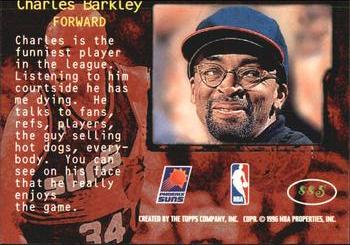 1995-96 Stadium Club - Spike Says #SS5 Charles Barkley Back