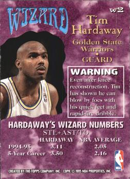 1995-96 Stadium Club - Wizards #W2 Tim Hardaway Back
