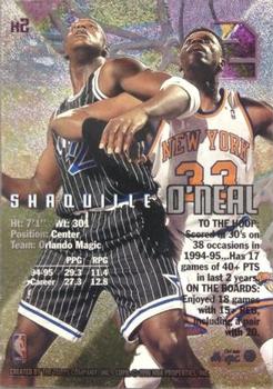1995-96 Stadium Club - X-2 #X2 Shaquille O'Neal Back