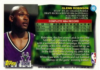 1995-96 Topps #140 Glenn Robinson Back