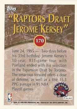 1995-96 Topps #170 Jerome Kersey Back